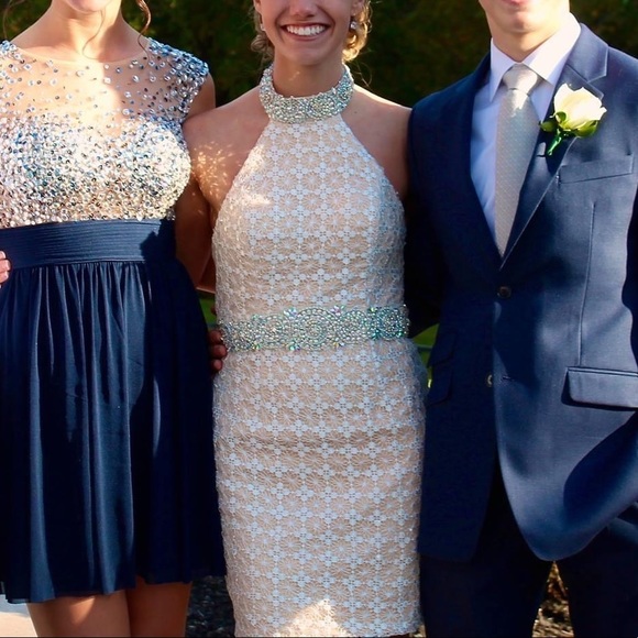 Lace Cocktail Dress - Picture 1 of 6